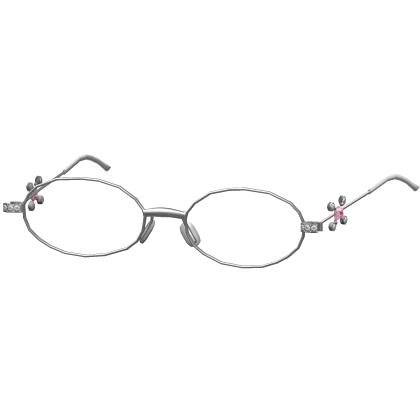Luxury Gentle Model Silver Gemstone Glasses 02