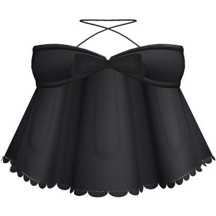 cutie lace simple loose dress black