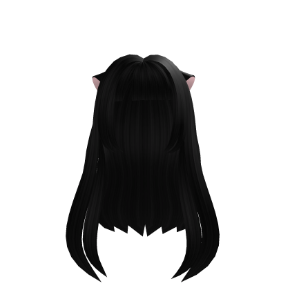 FREE Black hair with cat ears thumbnail