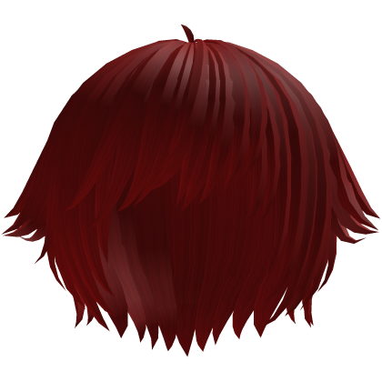 ´ཀ` emo anime catboy tufts hair in dark red
