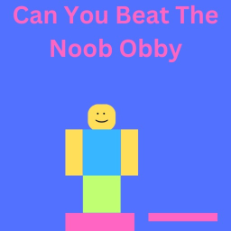 Parkour Around Giant Noob Obby