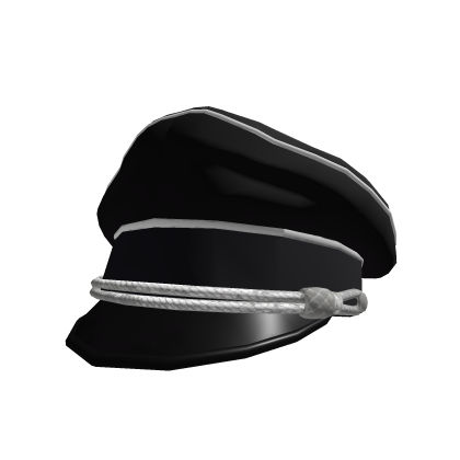 Black Authority Cap (Silver) Roblox item