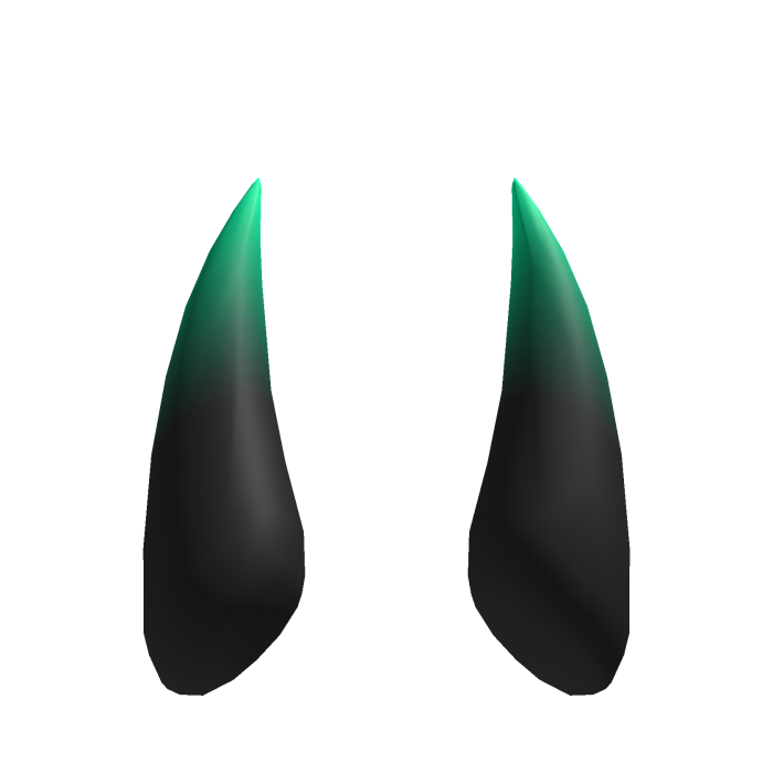 Long Spike Horns - Gradient Teal