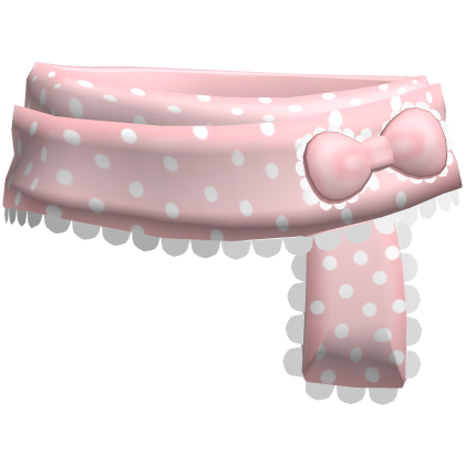 cutecore pink polka dot winter scarf 
