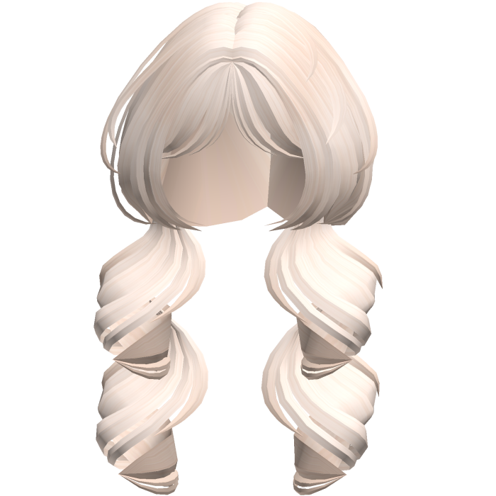Cute Messy Curly Low Pigtails In Black