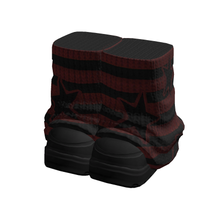 Emo Boots Leg Warmers Red