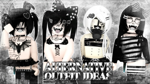🖤[NEW!] Rias Alt Emo Sshf & Playful Outfit Ideas