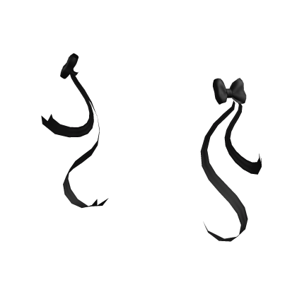 Wirst Ribbon Bows in Black thumbnail