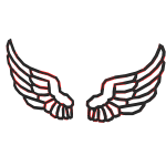 Red Glitch Wings