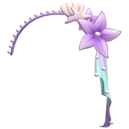 . ‿ ♡ cute purple ombre tropical headband ⊹ . ୨୧