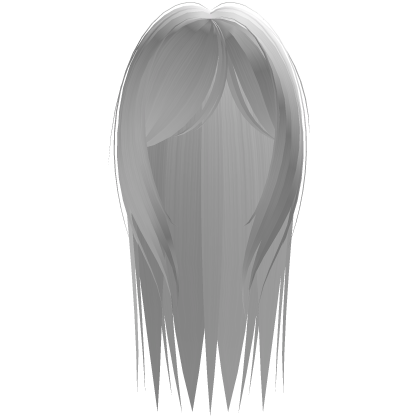 long spiky gothic hair in white