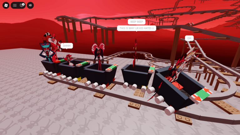 Hazbin Hotel Cart Ride screenshot 2