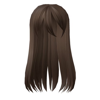 🍀Manga Messy Long Hair - Brown Roblox item