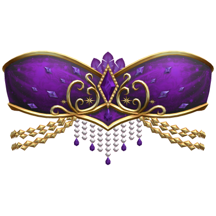 Majestic Purple Showgirl Jeweled Crystal Top
