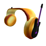 Gold Roblox Music Video Headphones