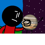 Space with Jupiter