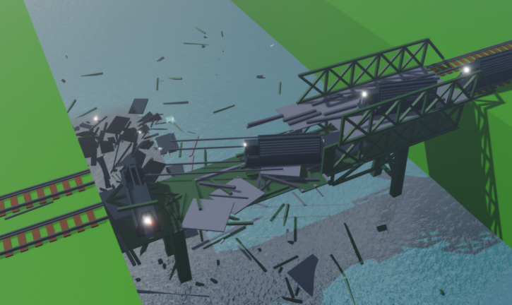 Teardown the Bridge and Destroy the Trains! screenshot 1
