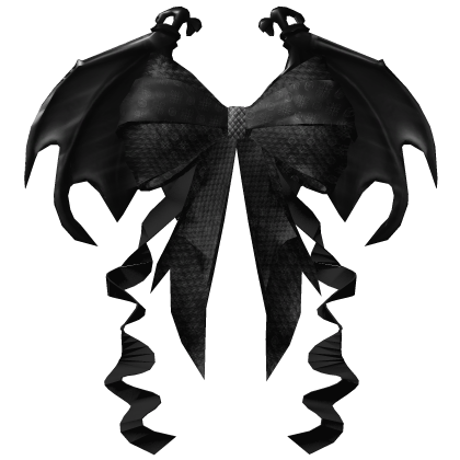 ♡  Gothic Black Victorian Big Hair Bow Roblox item