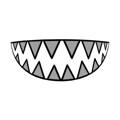 Carved Teeth Mouth Cover