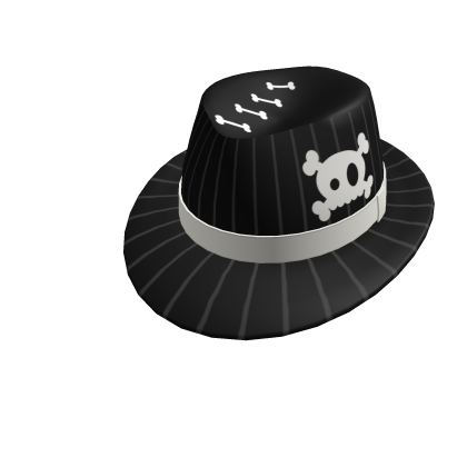 Pinstripe Skull Fedora