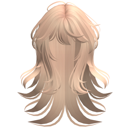 Cute Wispy Flowy Long Wolfcut (Blonde) Roblox item
