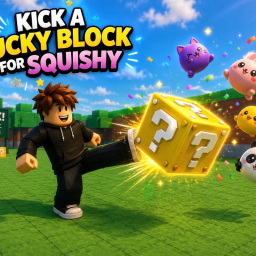 Kick a Lucky Block for Squishy