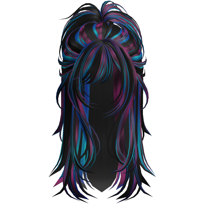 Wolfcut Spikey Half Up Galaxy