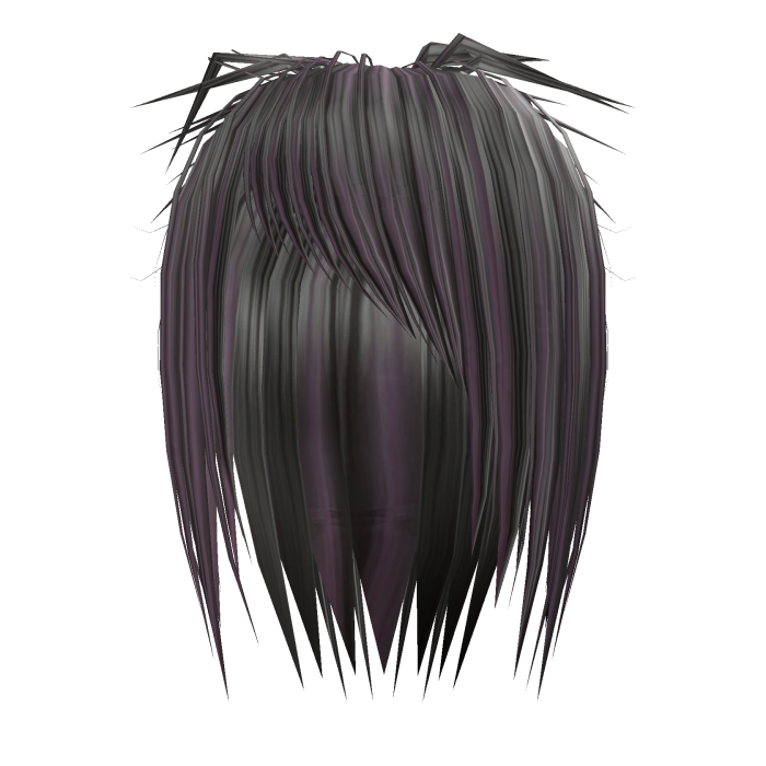 Messy Scene Spiky Emo Hair Grey / Light Purple