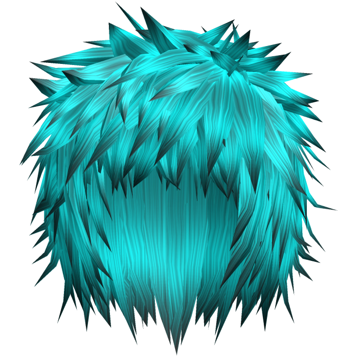 Cyan Blue Scene Messy Spiky Emo Boy Hair