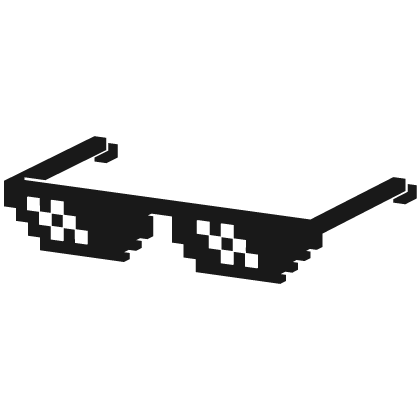 Deal With It Meme Pixel Sunglasses Cartoony Roblox item
