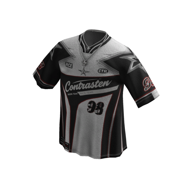 98 Color Block Racing Jersey (White)