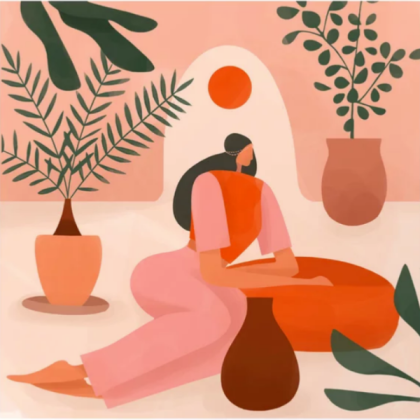 woman waiting painting aesthetic Roblox decal
