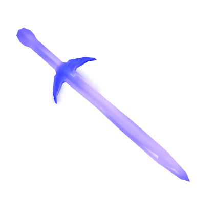 GLOWING sword ice dagger on waist Roblox item