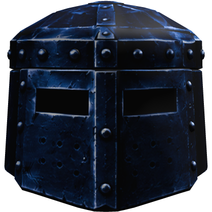 Blue Ironclad Knight Helmet