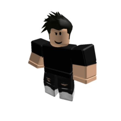 me but hair is black Roblox decal