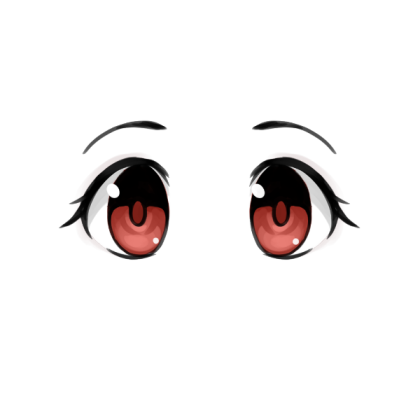 Anime Eyes - Red Roblox decal