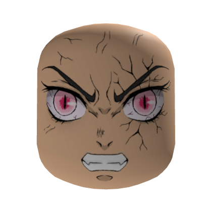 Rosto de Anime Nezuko Furioso - Roblox
