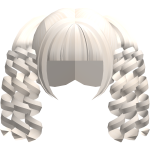 ♡ FREE : sweet curly platinum blonde hime pigtails