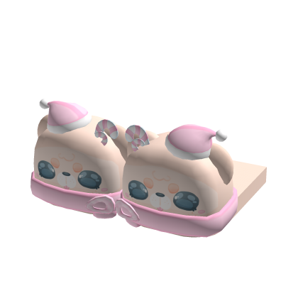 Christmas Santa Beige Pink Seal Slippers 3.0 🎄