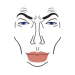 the black and off white