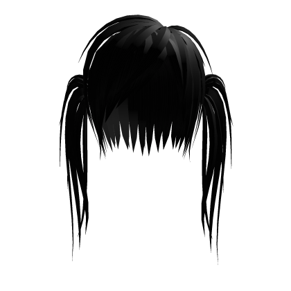 Razor Chopped scene pigtails black Roblox item