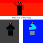 The family of three.