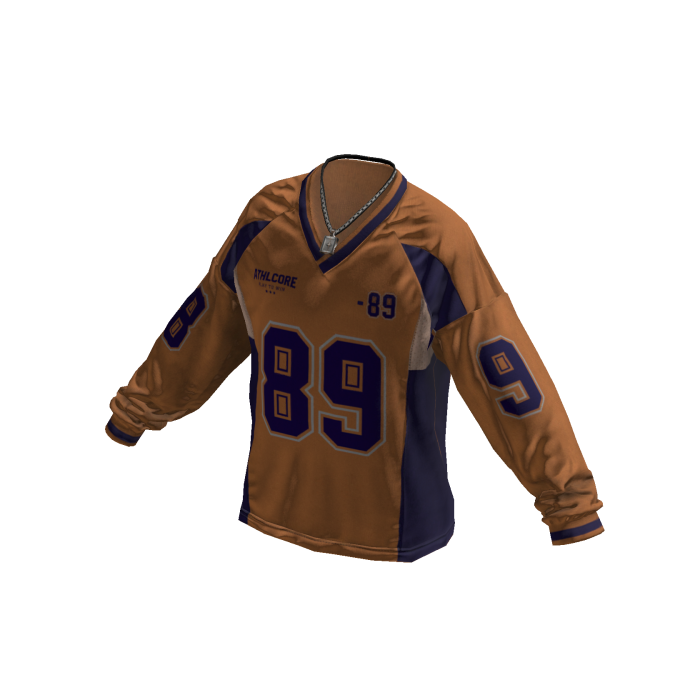 Y2K Blokecore 89 Jersey w/ Chain (Orange)
