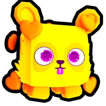 Gold Lovely Panda