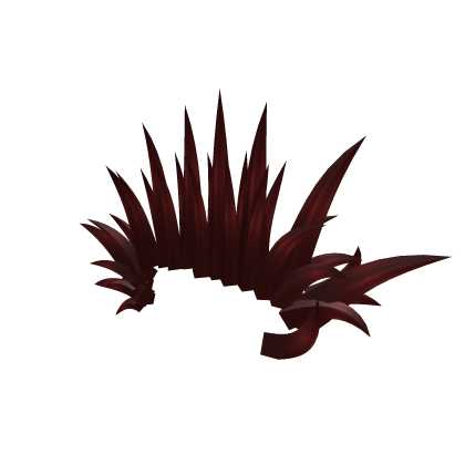 Dark Red Punk Mohawk w Horns