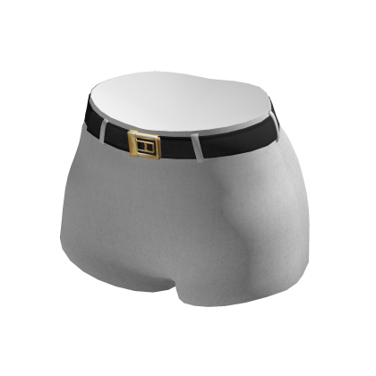 White Classic Belted Shorts thumbnail