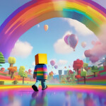 [NEW] Easy Rainbow Obby !
