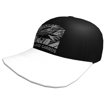 cap sport black and white garr Roblox item