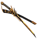 [PBR] Black and Gold Warrior's Katana