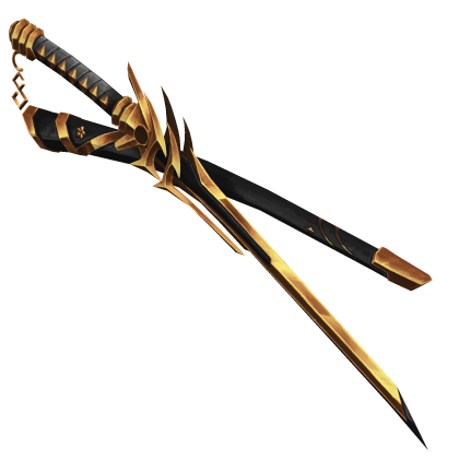 [PBR] Black and Gold Warrior's Katana thumbnail